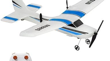 Remote Control Airplane,RC Plane 2.4GHZ 2 Channel Ready to Fly Model Gliding Plane Easy to Fly for Kids Beginner