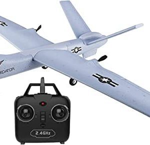 YCQNGO RC Plane Remote Control Airplane - 2.4Ghz 3 Channels DIY RC Predator Aircraft with 3-Axis Gyro for Beginner RC Plane with 2 Batteries, Wingspan 660mm