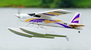 Fms Rc Plane 4 Channel Remote Control Airplane Super EZ Trainer V4 1220mm Wingspan with Floats Water Sea Plane Rc Planes for Beginners PNP (No Radio, Battery, Charger)