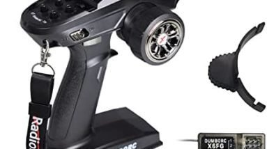 ATA HOBBY DUMBORC X6 2.4GHz 6CH RC Radio Transmitter and Receiver X6FG(Built-in Gyro) with Fail-Safe & Low Voltage Alarm Function for Rc Vehicle Car Boat Tank Model Parts Remote Controller