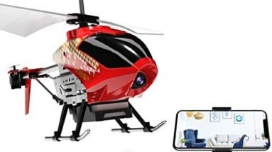Cheerwing U12S Mini RC Helicopter with Camera Remote Control Helicopter for Kids and Adults (Red)