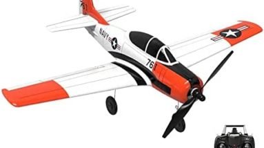 QIYHBVR RC Plane 4 Channel Remote Controlled Aircraft Ready to Fly, One Key Aerobatic and One-Key U-Turn, Easy Control for Beginners, RC Airplane Best Gift for Advanced Kids