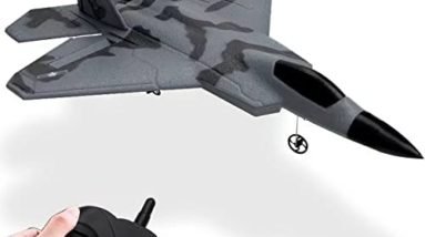 YCQNGO Remote Control Airplane, 2.4Ghz 2 Channel RC Plane Ready to Fly, Durable EPP Foam Built-in 3-Axis Gyro, Easy to Fly RC Aircraft and Great Gift Toy for Beginners and Kids with 2 Batteries