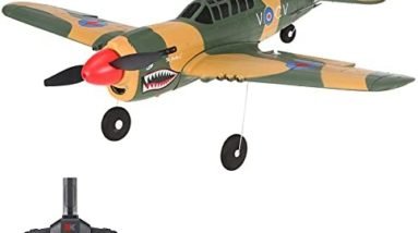 GoolRC RC Plane, WLtoys XK A220-P40 Remote Control Airplane, 2.4Ghz 4 Channel RC Aircraft Fighter with 6 Axis Gyro, 3D/6G Mode, Easy & Ready to Fly for Adults and Beginners