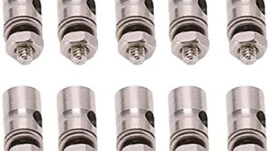 Vbestlife 10Pcs 2.1mm RC Plane Pushrod Connector Linkage, Quick Adjust Stopper RC Plane Accessory for KT Fixed Wing Aircraft