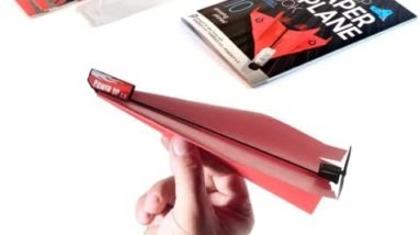 POWER UP 2.0: The Beginner Pilot’s Kit- Electric Motor Paper Airplane, 10 Paper Airplane Folding Templates, Illustrated Instructional Book- Fun Outdoor Activity for Kids, Teens, Adults- DIY STEM Kit