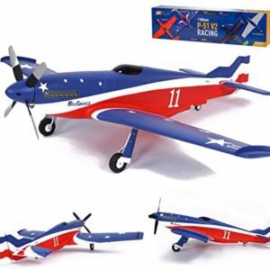 Fms Rc Plane 6 Channel Remote Control Airplane 1100mm P-51 MA Mustang with Reflex V2 Rc Planes for Adults PNP (No Radio, Battery, Charger)