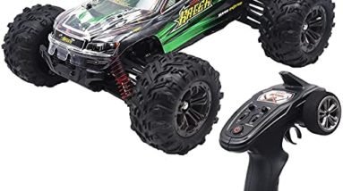 Torxxer 1:16 Scale Brushless RC Truck - High Speed Hobby Grade RC Car, Hits 33MPH - Off Road 4WD for Grip on Any Terrain - Ready to Run Waterproof Trophy Truck (Green)