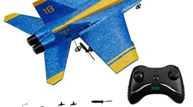 OTTCCTOY RC Plane Remote Control Airplane RTF RC Plane 2 Channel Remote Control Airplane, 2.4GHz Radio Control F18 Jet Aircraft with 2 Batteries
