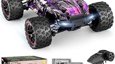 HAIBOXING 1/18 Scale Brushless Fast RC Cars 18859A, 4WD Off-Road Remote Control Trucks 48 KM/H Speed for Adults and Kids Boys, All Terrain Truck Toys Gifts with Two Li-Po Batteries 40+ min Playtime