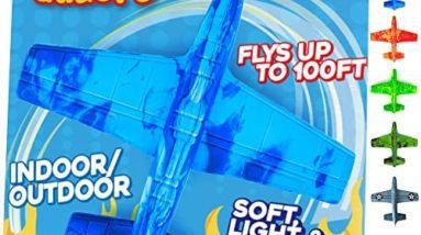 Airplane Toy Foam Airplanes for Kids: Best Styrofoam Plane Glider Outdoor Toys for Boys & Girls All Ages. Easy Throwing Air Planes STEM Summer Yard Beach Toy Games. Great Gifts for Age 4 5 6 7 8 9 10