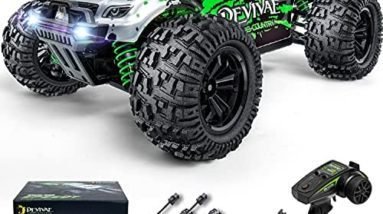 DEVIVAE RC Cars 005 High Speed Remote Control Car for Kids Adults 1:18 Scale 36 KM/H 4X4 Off Road Monster Trucks, 2.4GHz All Terrain Electric Toy with 2 Batteries, 50 Mins Play Gift for Boy Girl…