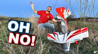 YOU WON'T BELIEVE THIS RC PLANE CRASH!!- E-Flite Ultimate 3d Biplane