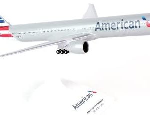 Daron Skymarks SKR715 American 777-300 New Livery Airplane Model Building Kit with Gear, 1/200-Scale , White