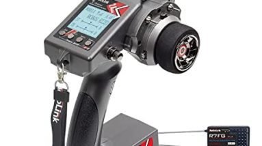 Radiolink RC6GS V3 New 7 Channels RC Transmitter and Gyro Receiver R7FG, Voltage Telemetry, 2.4Ghz Surface Radio Controller for RC Crawler, Drifting, Bash, Buggy Cars, and Boats