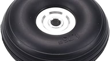 Fielect 1.75" Tire and Wheel Sets for RC Car Airplane PU Sponge Tire with Aluminum Alloy Hub