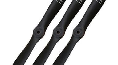 XOAR PJG 10x7 RC Airplane Propeller 10 Inch 2 Blade Nylon Prop for Fixed-Wing RC Planes (Pack of 3)