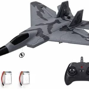 Eayaele Foam F-22 RC 2 CH Remote Control Fighter Jet Plane Airplane Toy for Adults Kids Boys Beginners Easy Ready to Fly(Camouflage)