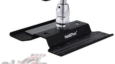 Hobbypark RC Car Work Stand Repair Workstation Aluminum 360 Degree Rotation Lift / Lower for 1/10 1/12 1/16 1/18 Truck Buggy On Road Touring Drift (Black)