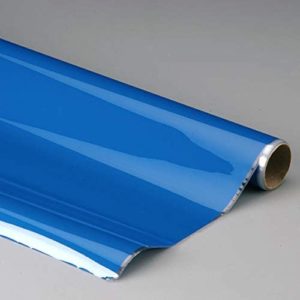Top Flite Monokote Rc Covering Film, Flexible High-Gloss Polyester - 6' X 26" Roll (Opaque Royal Blue)