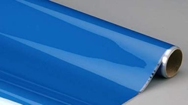Top Flite Monokote Rc Covering Film, Flexible High-Gloss Polyester - 6' X 26" Roll (Opaque Royal Blue)