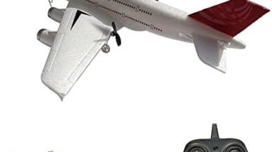 YCQNGO Remote Control Airplane, RC Plane, RC Airplane Ready to Fly, 2.4GHz Radio Control Aircraft with 6-Axis Gyro Stabilizer for Beginners with 2pcs Batteries