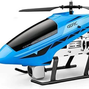 Nsddm 72cm Large Remote Control Helicopter with Camera Alloy Fall Resistant RC Airplane 2.4Ghz Electric Rc Aircraft for Beginners Kids Adults Toy Gifts RTF (Color : Blue)