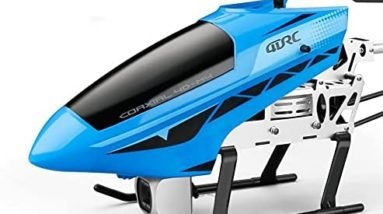 Nsddm 72cm Large Remote Control Helicopter with Camera Alloy Fall Resistant RC Airplane 2.4Ghz Electric Rc Aircraft for Beginners Kids Adults Toy Gifts RTF (Color : Blue)