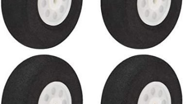 uxcell RC Airplane Wheels - 4PCS RC Airplane Aircraft Sponge Wheels 2 Inch X 0.11 Inch