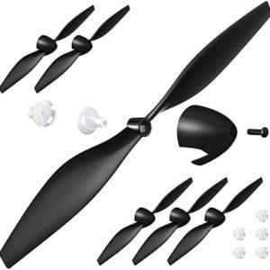6 Sets Hanaive RC Plane Propellers Compatible with TR-C385 and TR-C285G Propellers RC Airplane Carbon Fiber Nose Cone Compatible with Propeller Savers and Adapters