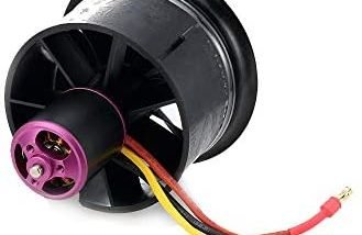 Powerfun EDF 64mm 11 Blades Ducted Fan with 3900KV 3S RC Brushless Motor Balance Tested for EDF 3S RC Jet Airplane
