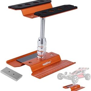 Hobbypark RC Car Work Stand with Weight Aluminum Repair Station Lift for 1/8 1/10 1/12 Scale Traxxas TRX4 Axial Arrma Redcat Losi RC Crawler Monster Truck Buggy