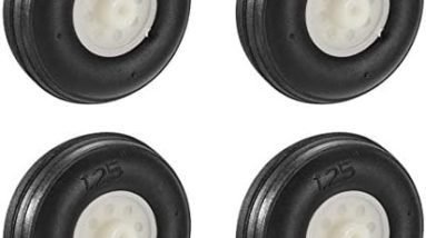 uxcell 32mm RC Model Plane Aircraft PU Tire Wheel 4pcs