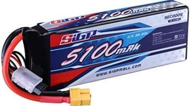 Not yet SIGP 3S 11.1V Lipo Battery 5100mAh 20C with XT60 Plug for RC Airplane Quadcopter Helicopter Drone FPV Racing Hobby