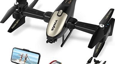 Helicopter Drone with Camera for Adults 1080P HD FPV Cameras, SYMA Remote Control Helicopters Toys for Boys Girls with Flight Route Mod, Altitude Hold, Headless Mode, 3D Flips and 2 Batteries