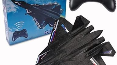 ColdBreezes - Remote Control Airplane| 2-Channel 2.4GHz Remote Control, Easy to Fly auto Balance | RC Airplane for Adults, Kids & Beginners | Jet Fighter Toy Gift for Fun, Holiday Season (SU-57 Pro)