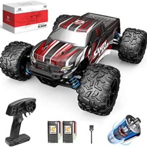 DEERC 9300 High Speed Remote Control Car,1:18 Scale 40 KM/H Fast RC Truck, 4WD Off Road Monster Trucks,2.4GHz All Terrain Toy Trucks with 2 Batteries,40+ Min Play Gift for Boy Kids Adults