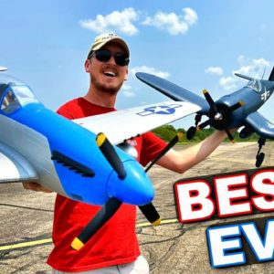 Best WARBIRDS In The WORLD!! E-Flite P-51 Mustang & F4U Corsair RC Airplanes