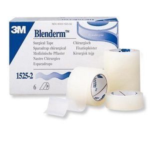 3M BLENDERM 1"x5Yd Clear Surgical Plastic / RC Airplane Hinge Tape 6-PACK 1525-1 LF Waterproof Hypoallergenic USA
