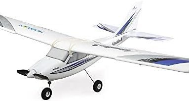 HobbyZone RC Airplane Apprentice S 2 1.2m RTF Basic (Battery and Charger Not Included) with Safe, HBZ310001, White