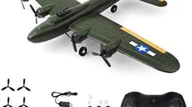 PLRB TOYS RC Plane Remote Control Airplane RTF 2.4GHz Radio Control B17 Lighting Aircraft for Beginner