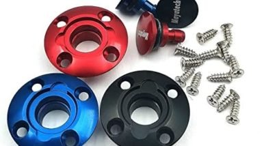 FainWan 3Pack Fuel Dot Hobby Accessories CNC Aluminum Anodized Round Fuel Dot for RC Airplane Boat Red/Gray/Blue