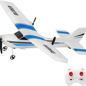 QT RC Plane 2.4Ghz 2 Channel Remote Control Airplane Ready to Fly,Durable EPP Foam RC Aircraft for Adults and Beginner, Easy & Ready to Fly, Great Gift Toy for Adults or Advanced Kids (Blue)