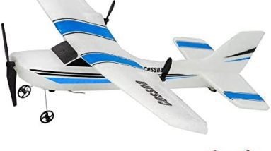 QT RC Plane 2.4Ghz 2 Channel Remote Control Airplane Ready to Fly,Durable EPP Foam RC Aircraft for Adults and Beginner, Easy & Ready to Fly, Great Gift Toy for Adults or Advanced Kids (Blue)