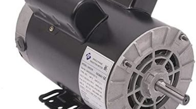 5 HP SPL 3450RPM Single Phase Electric Motor Air Compressor Motor 3450 RPM 56 Frame 208-230V 5/8" Shaft 60Hz (5HP)