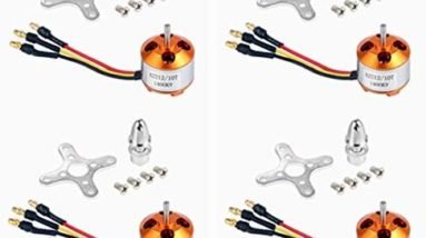 QWinOut A2212 1400KV Brushless Outrunner Motor with Mount 10T for RC Aircraft/KKmulticopter 4/6 Axle Quadcopter UFO (4 Pcs)