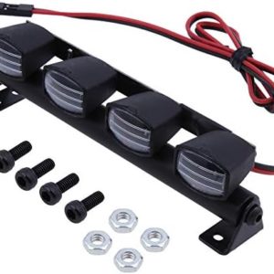 Hobbypark RC Car Light Bar Kit 4 LEDs Body Shell Roof Lights for 1/10 RC Crawler Car Truck Accessories