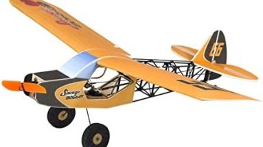 Viloga E32 Savage Bobber Slow Flyer, 600mm Wingspan Durable PP Foam RC Plane Kit to Build for Adults, DIY Fixed Wing Model Airplane for Hobby Fly (KIT+Motor+Prop+Servo+ESC)