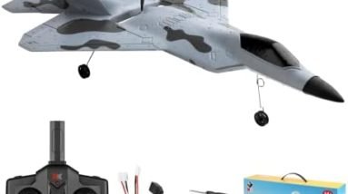 WLtoys A180 RC Airplane, 3 Channel Remote Control Plane with 3D/6G Axis Gyro Mode, 2.4Ghz RC Planes with Brushless Motor, Adjustable Rudder, RC Airplanes for Adults