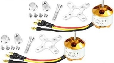 QWinOut A2212 1000KV Brushless Outrunner Motor 13T with 3.5mm Male Banana Bullet for RC DIY Aircraft Multi-Copter Quadcopter Drone (4 Pcs)